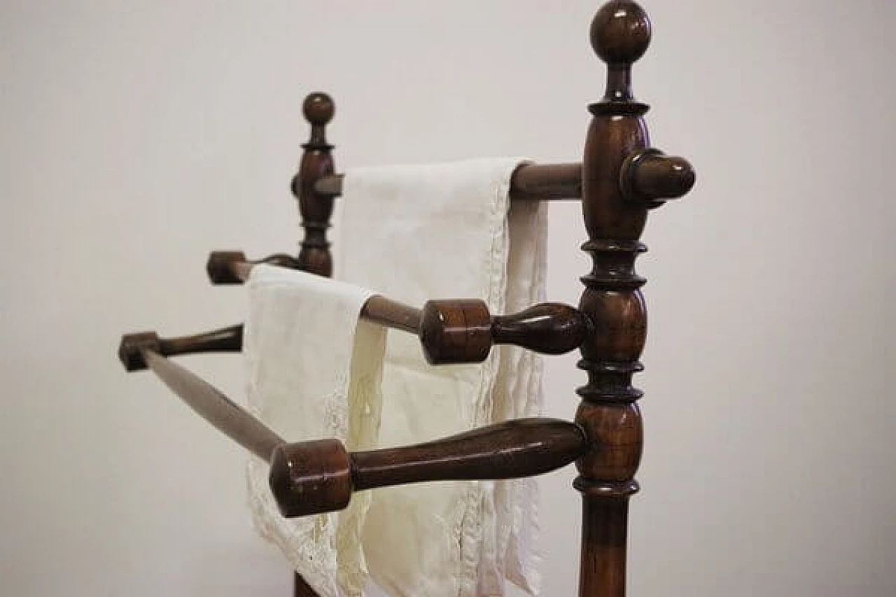 Walnut towel rack, 1930s 1406611
