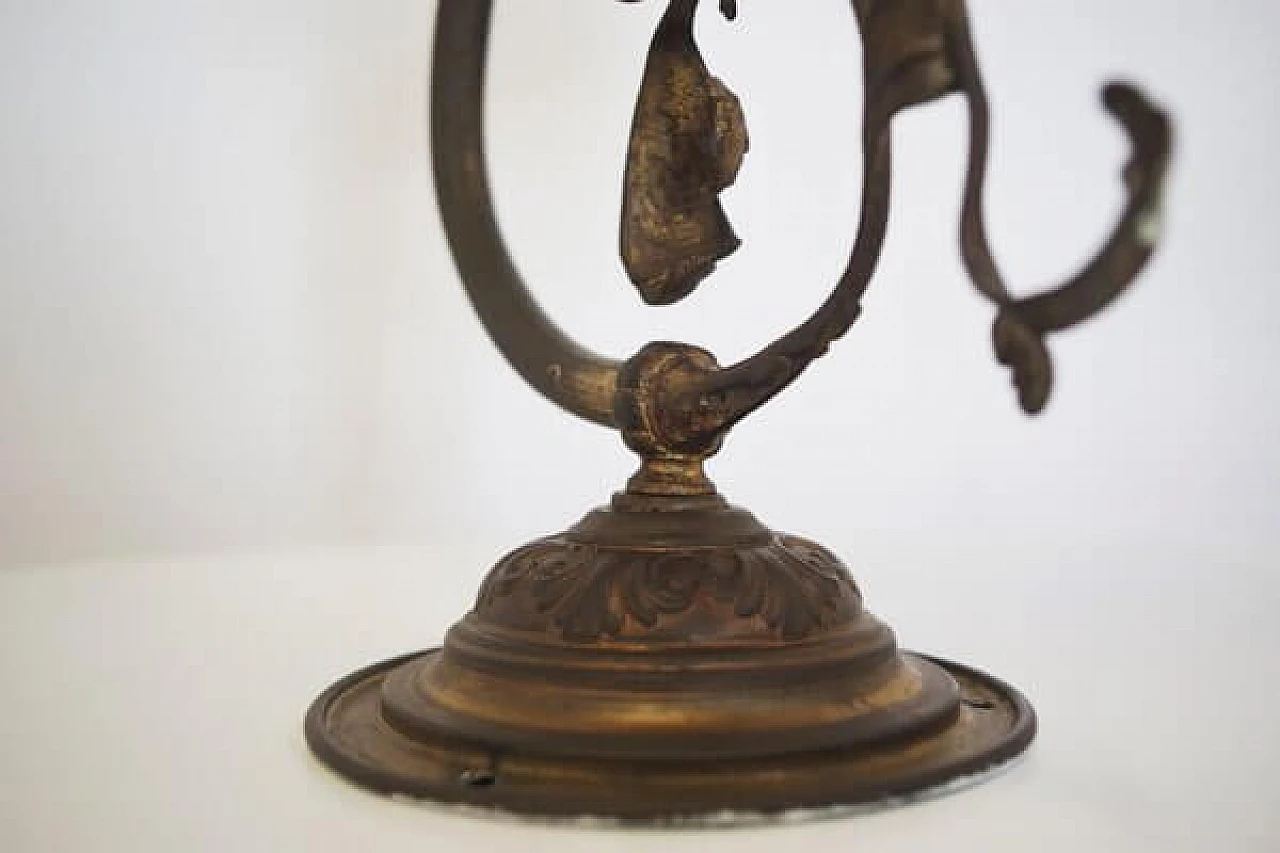 Flower-shaped stained glass wall lamp, 1950s 1406623