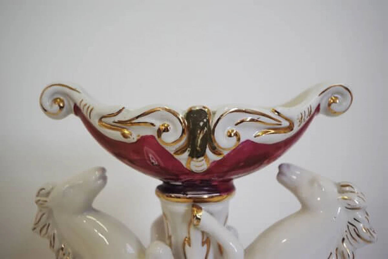 Clock with horses, 1950s 1406629