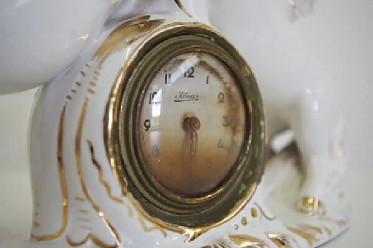 Clock with horses, 1950s 1406640