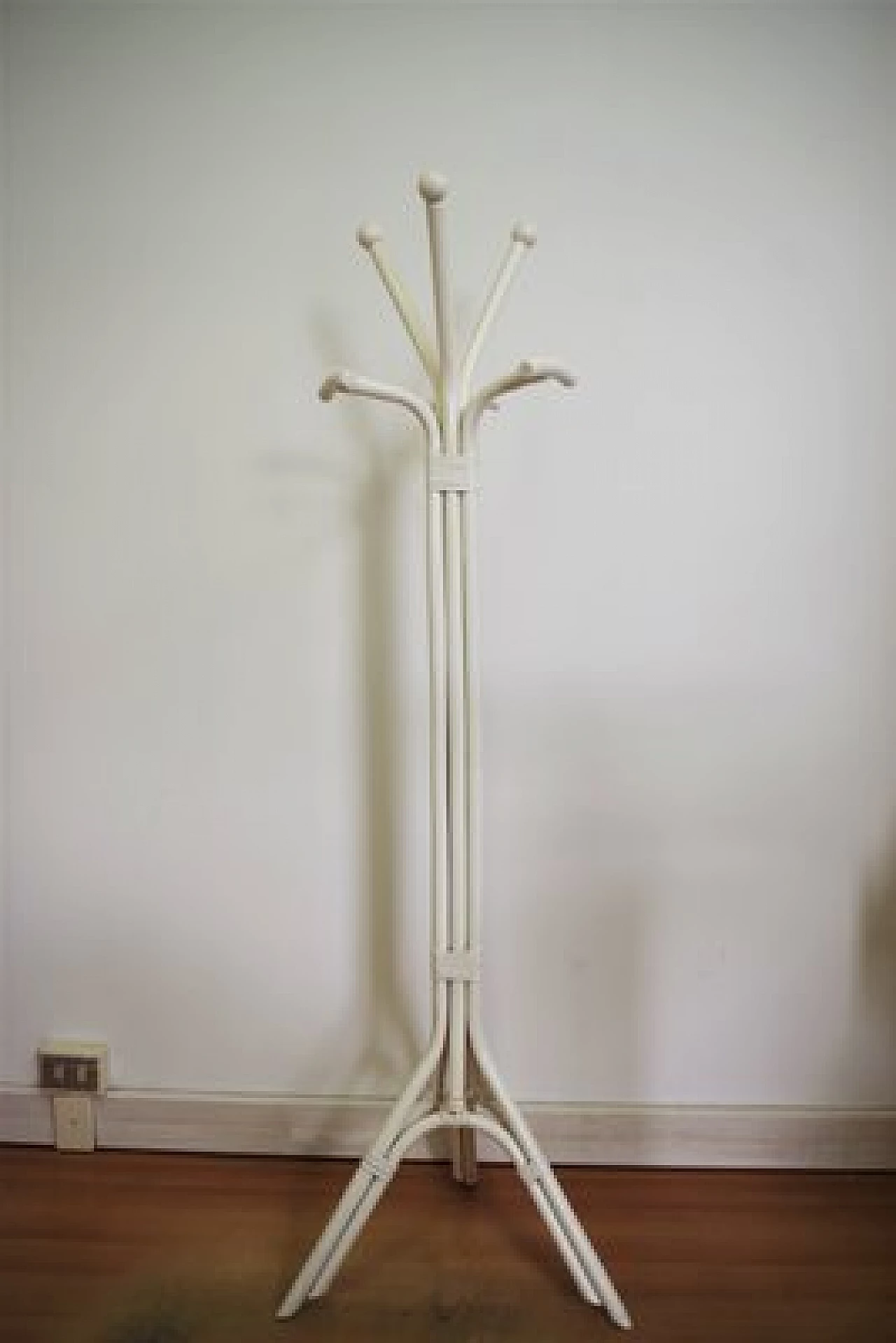 Bamboo column coat rack, 1970s. 1406657