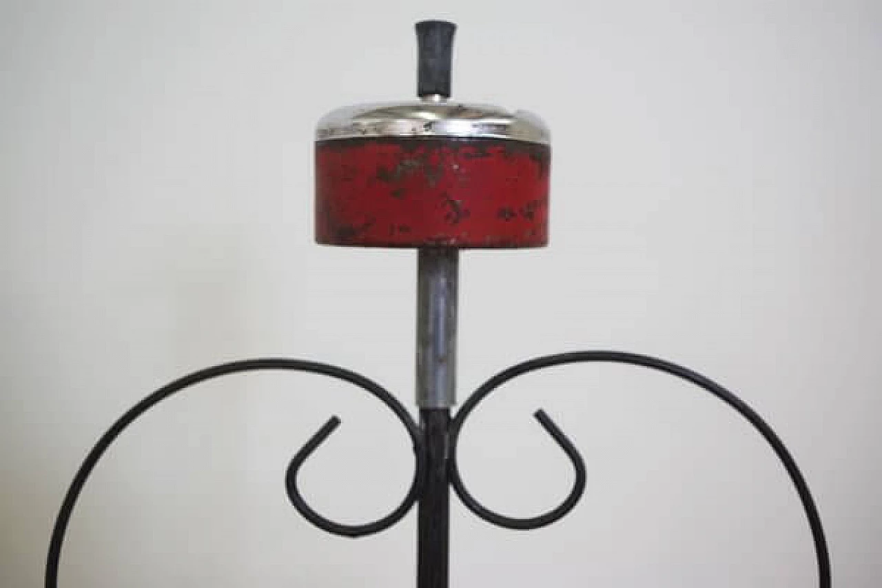 Combined wood and iron ashtray and magazine rack, 1950s 1406662