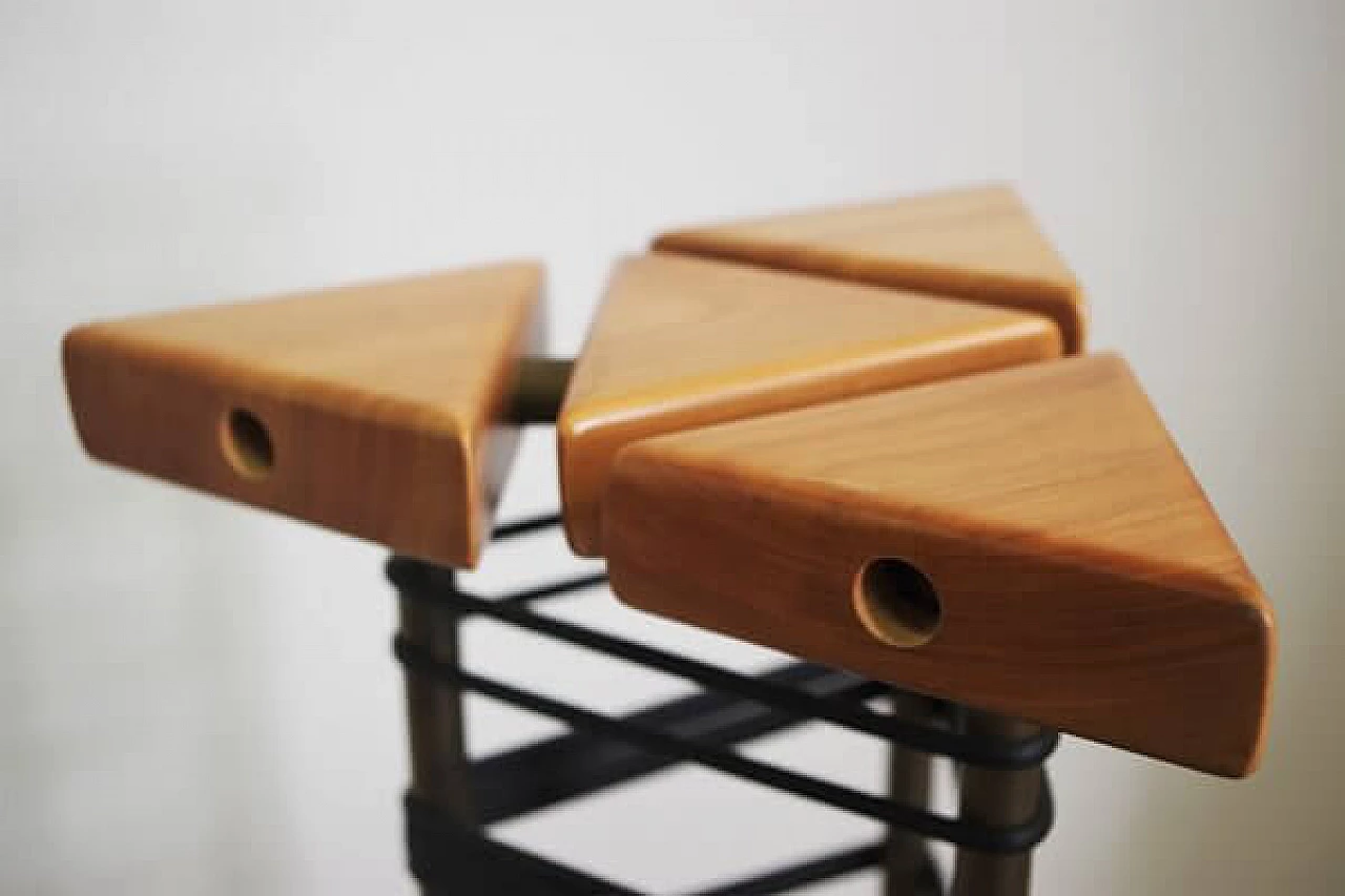 Pair of handmade CD rack columns, 1980s 1406671