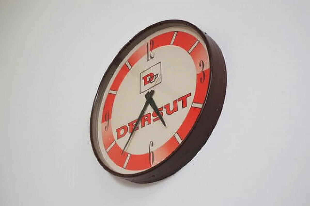 Plastic wall clock by Dersut, 1970s 1406700