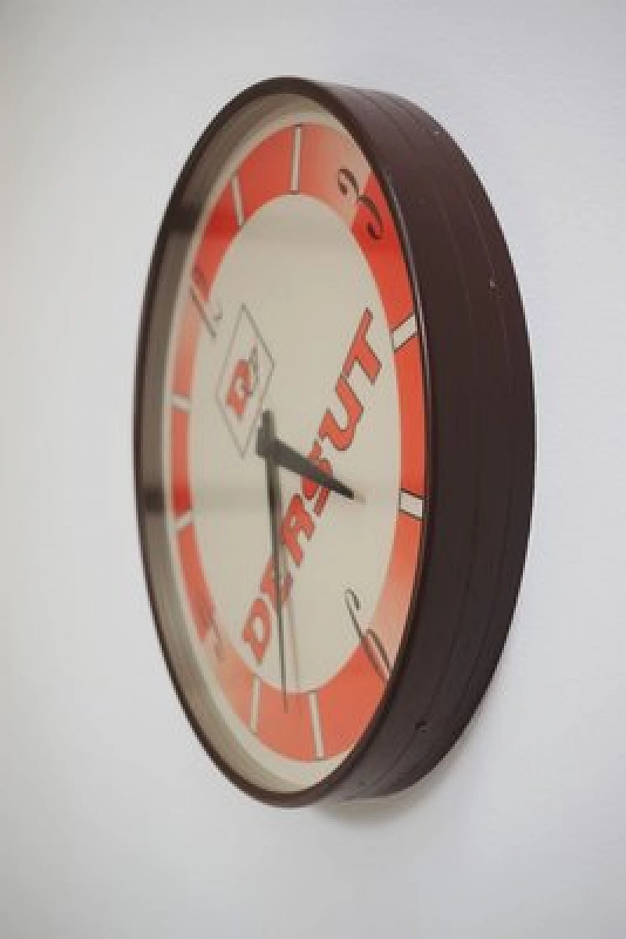 Orologio da parete in plastica di Dersut, anni '70 1406703