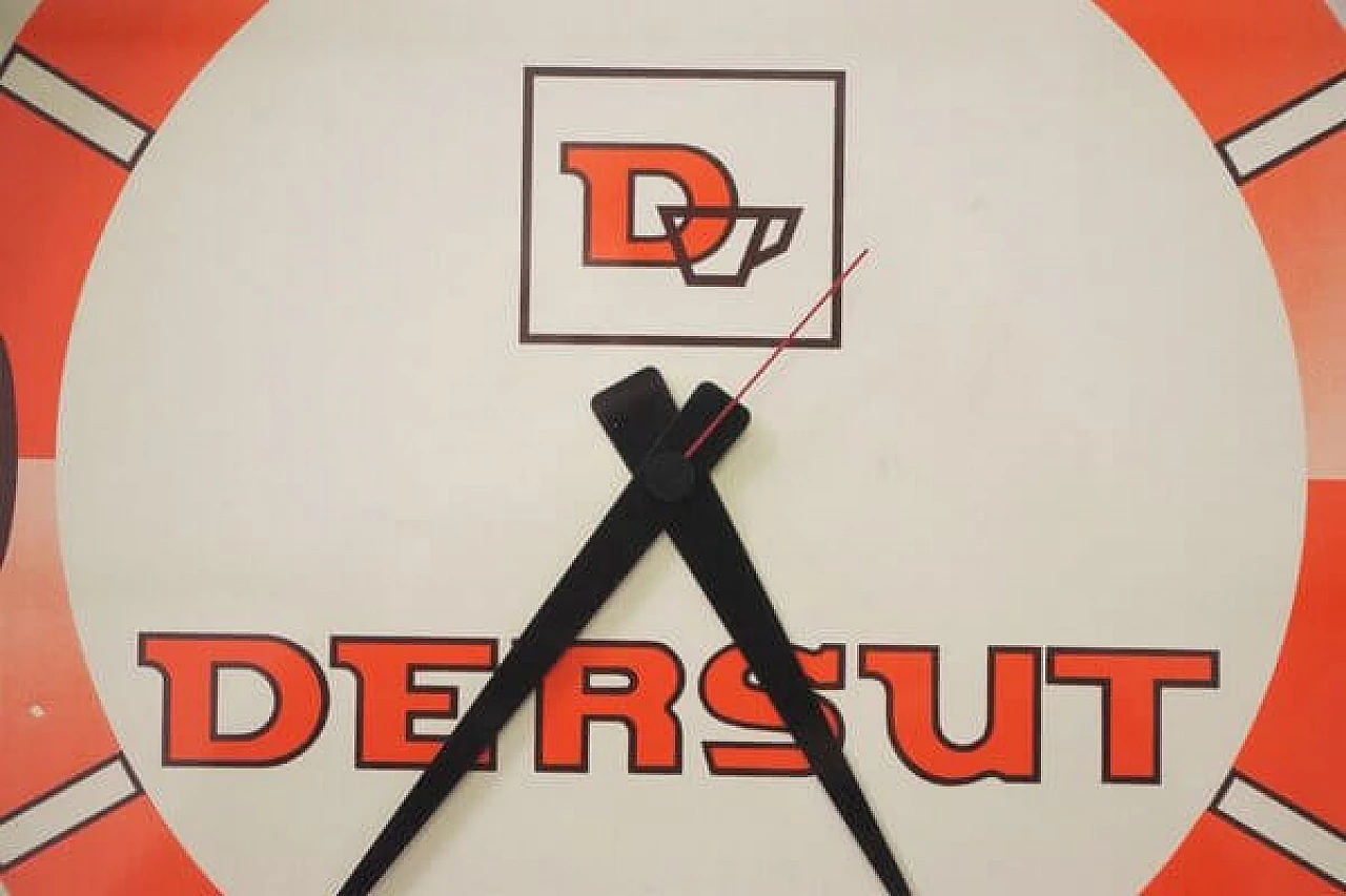 Plastic wall clock by Dersut, 1970s 1406705