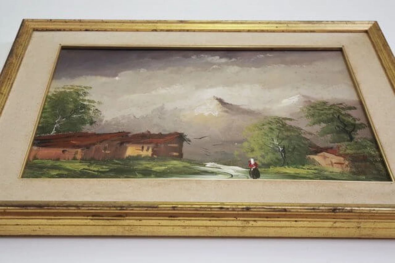 Mountain landscape, oil on canvas, 1960s 1406719