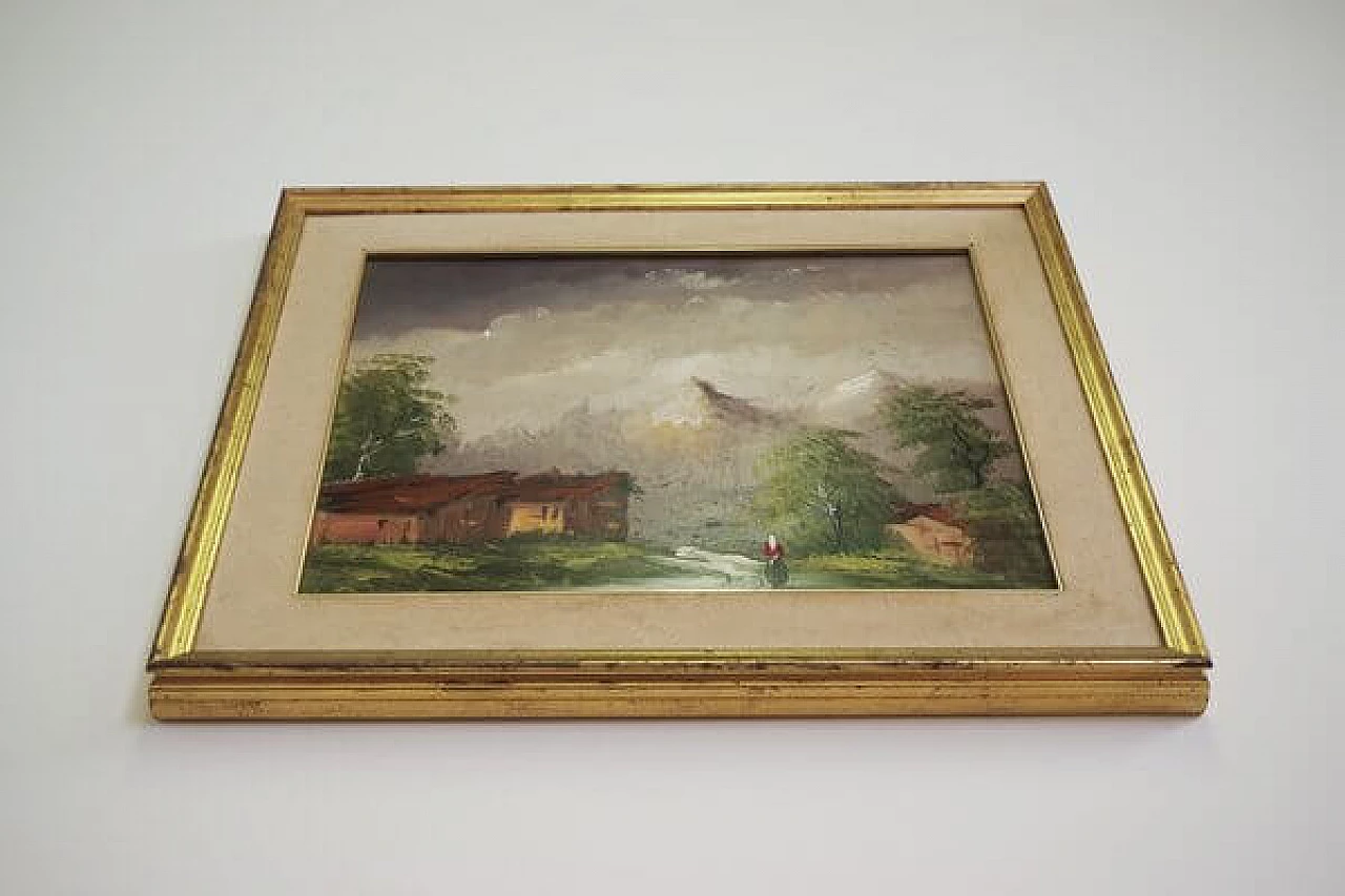 Mountain landscape, oil on canvas, 1960s 1406723