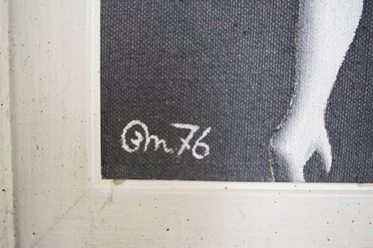 Dipinto di donna con burattino, anni '70 1406734