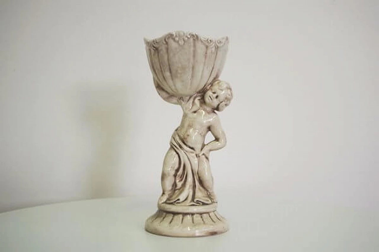 Cherubino in ceramica di Capodimonte, anni '70 1406750