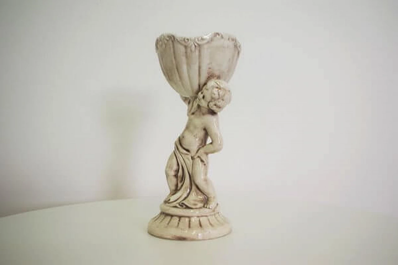 Cherubino in ceramica di Capodimonte, anni '70 1406762