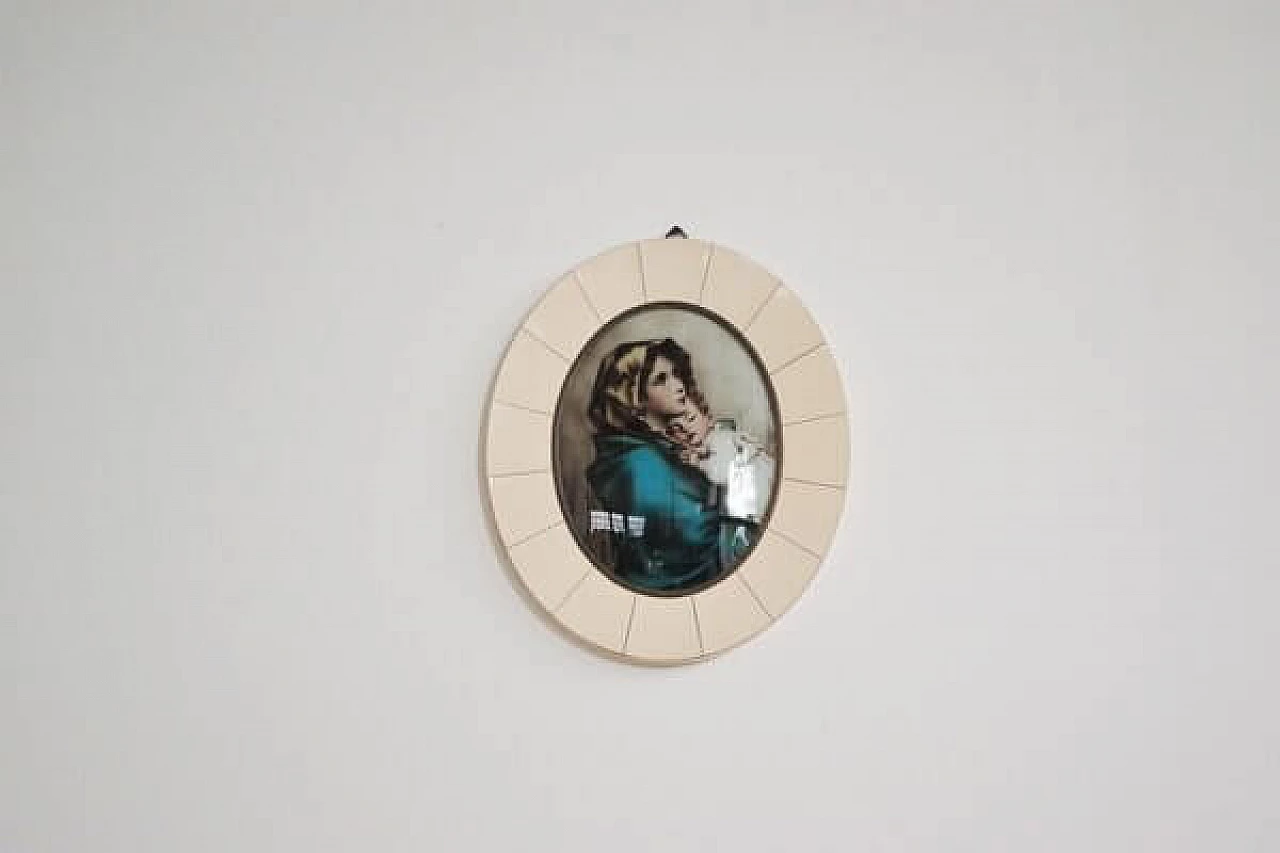 Madonna and Child within round frame, 1950s 1406782