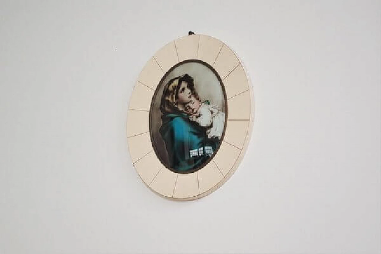 Madonna and Child within round frame, 1950s 1406790