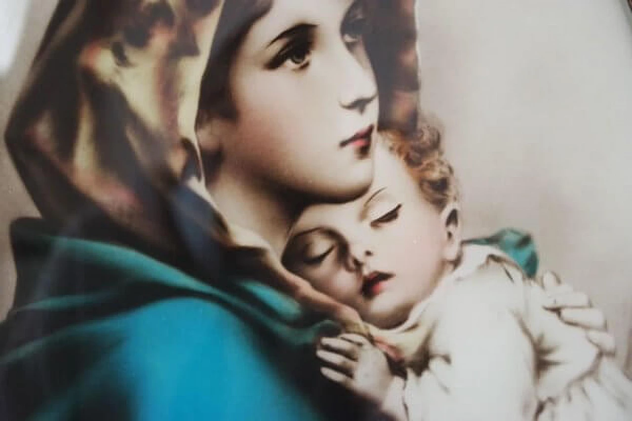 Madonna and Child within round frame, 1950s 1406795