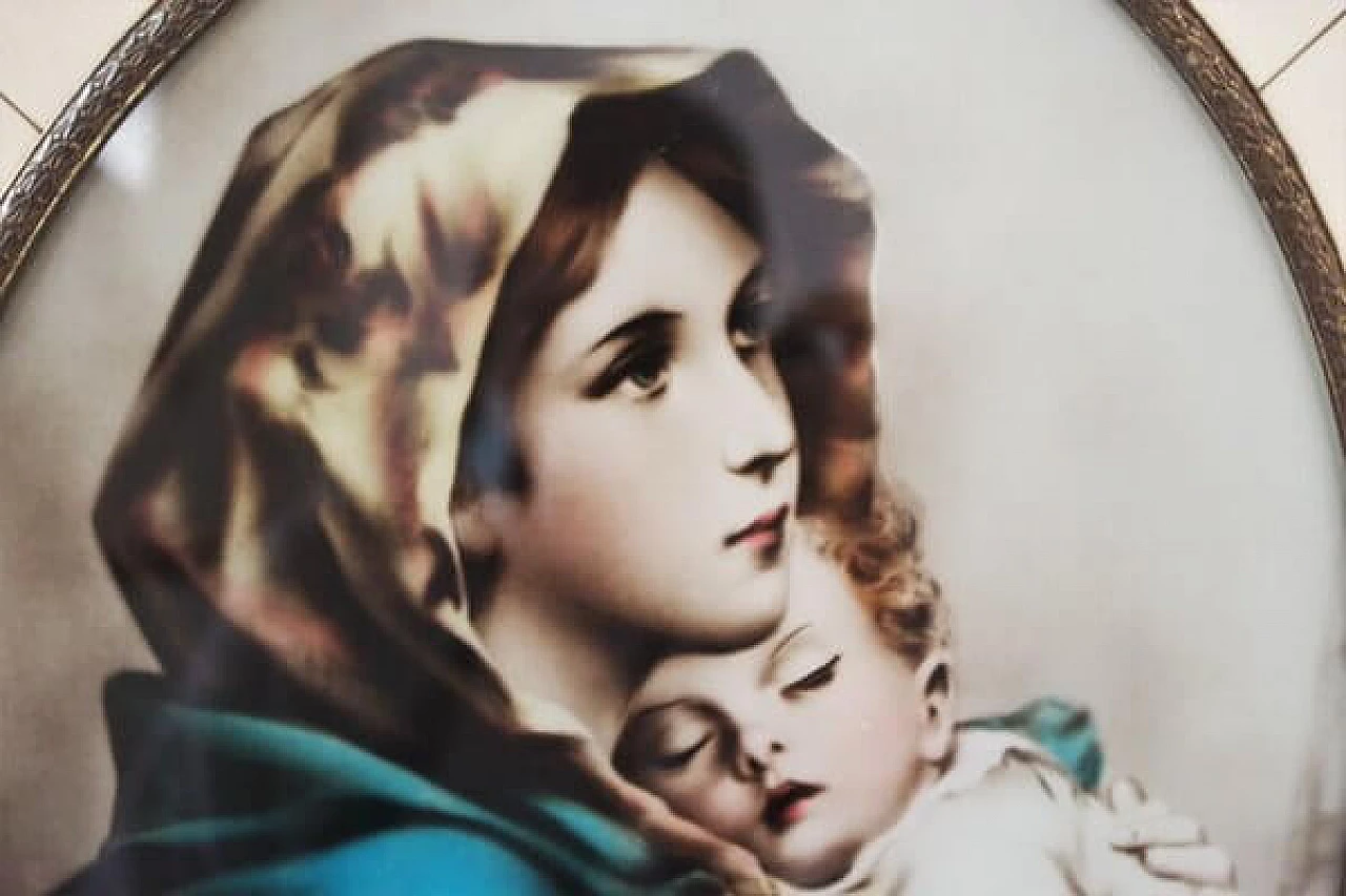 Madonna and Child within round frame, 1950s 1406798