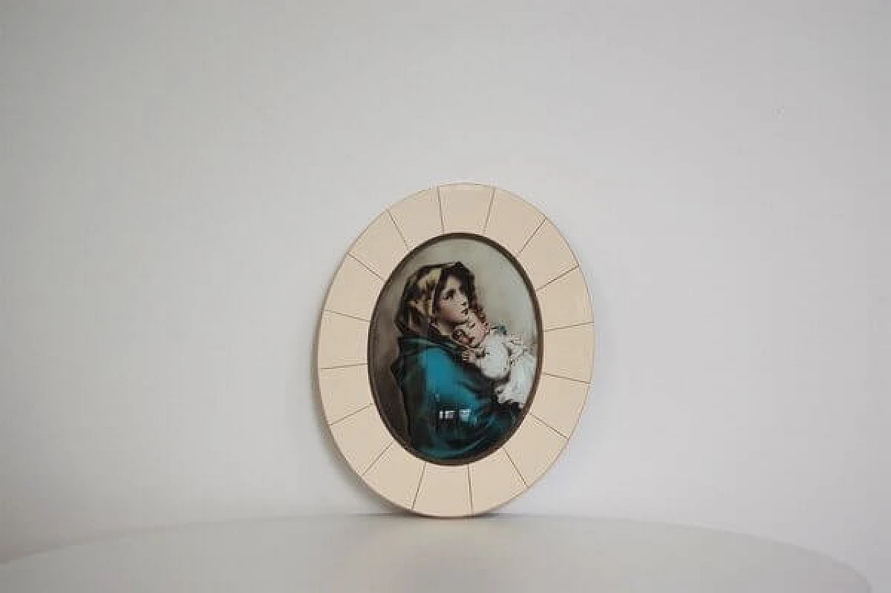 Madonna and Child within round frame, 1950s 1406801