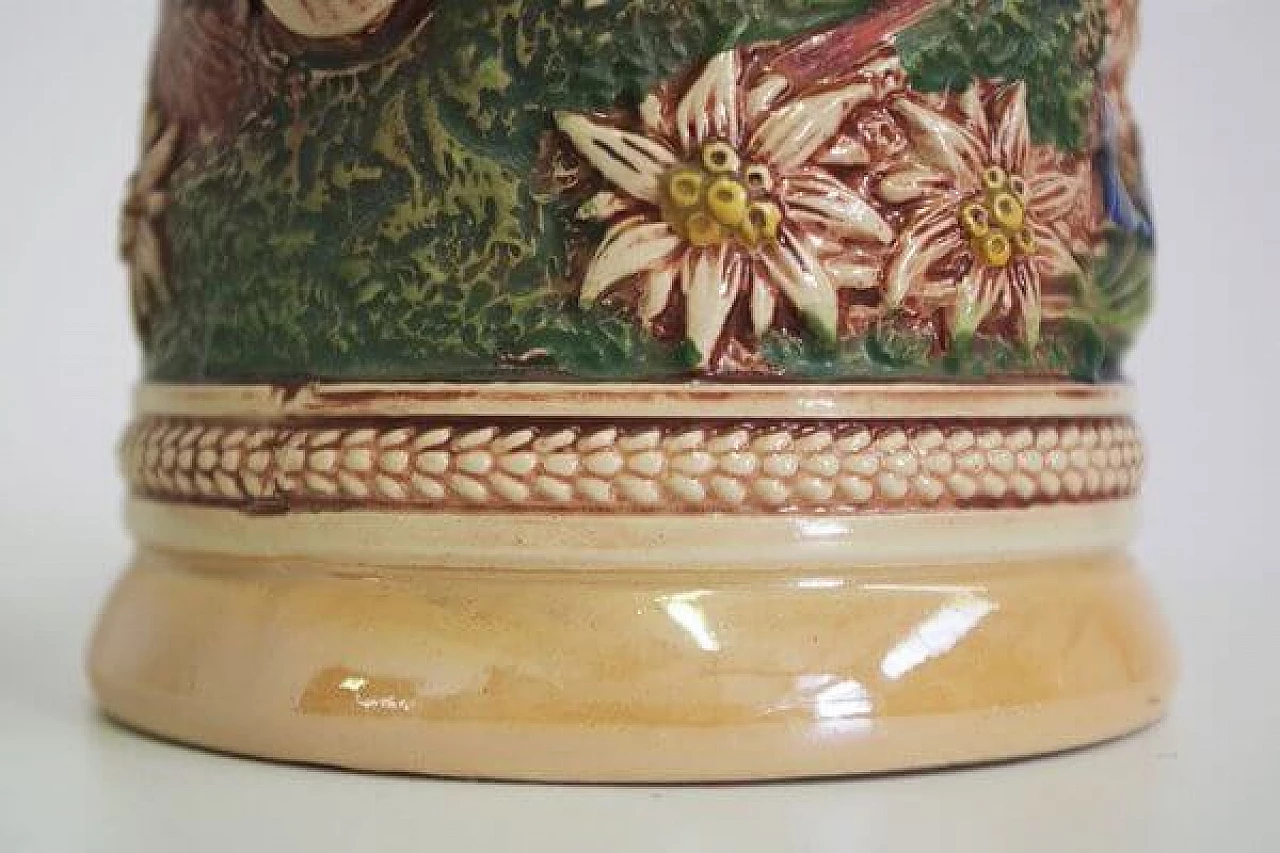 Boccale da birra tedesco in ceramica, anni '80 1406804