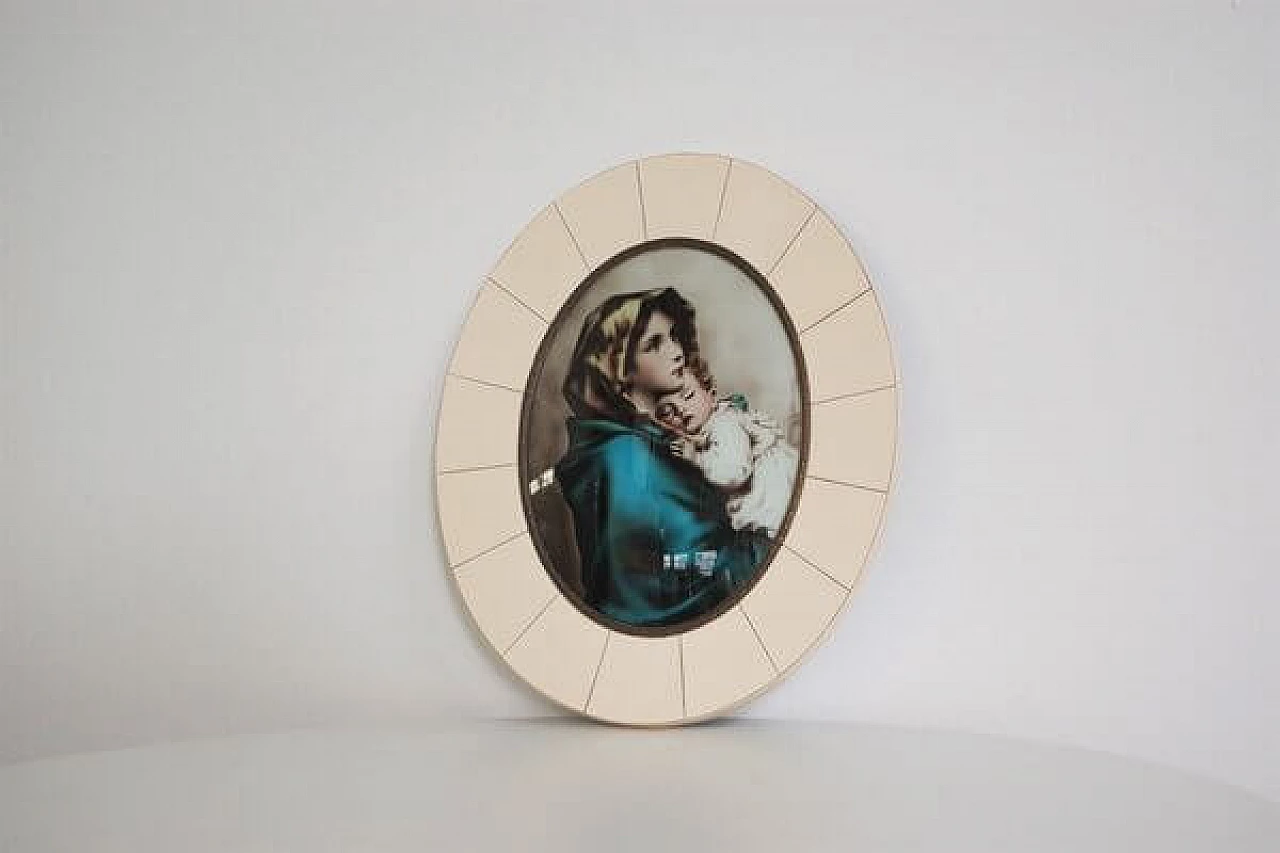Madonna and Child within round frame, 1950s 1406805