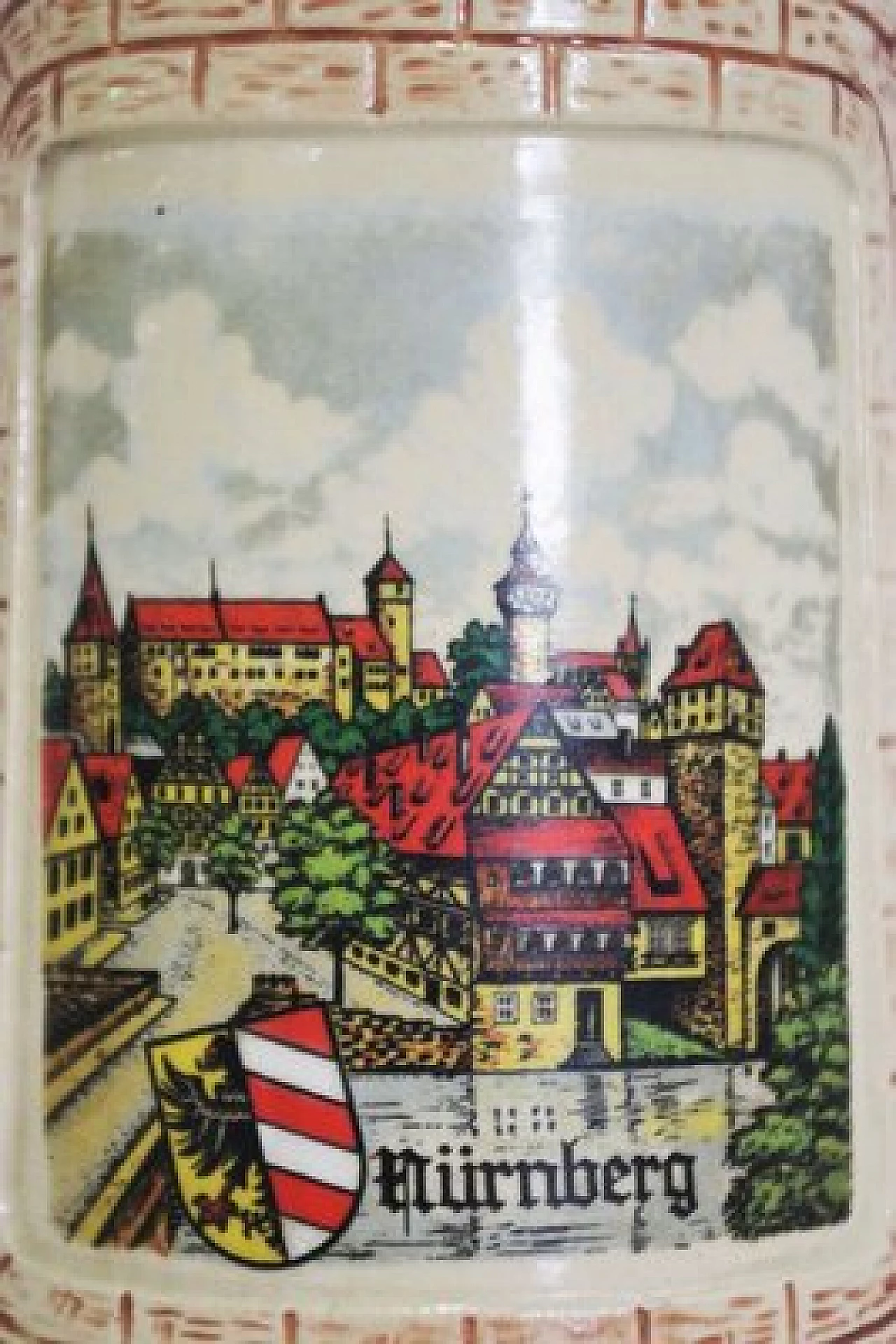 Boccale da birra tedesco in ceramica, anni '80 1406807