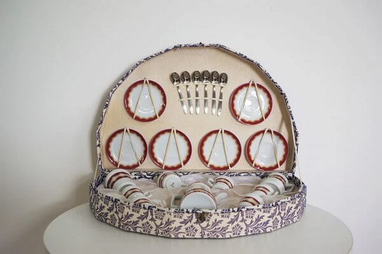 Servizio da caffè tedesco Schirnding in porcellana, anni '70 1406834