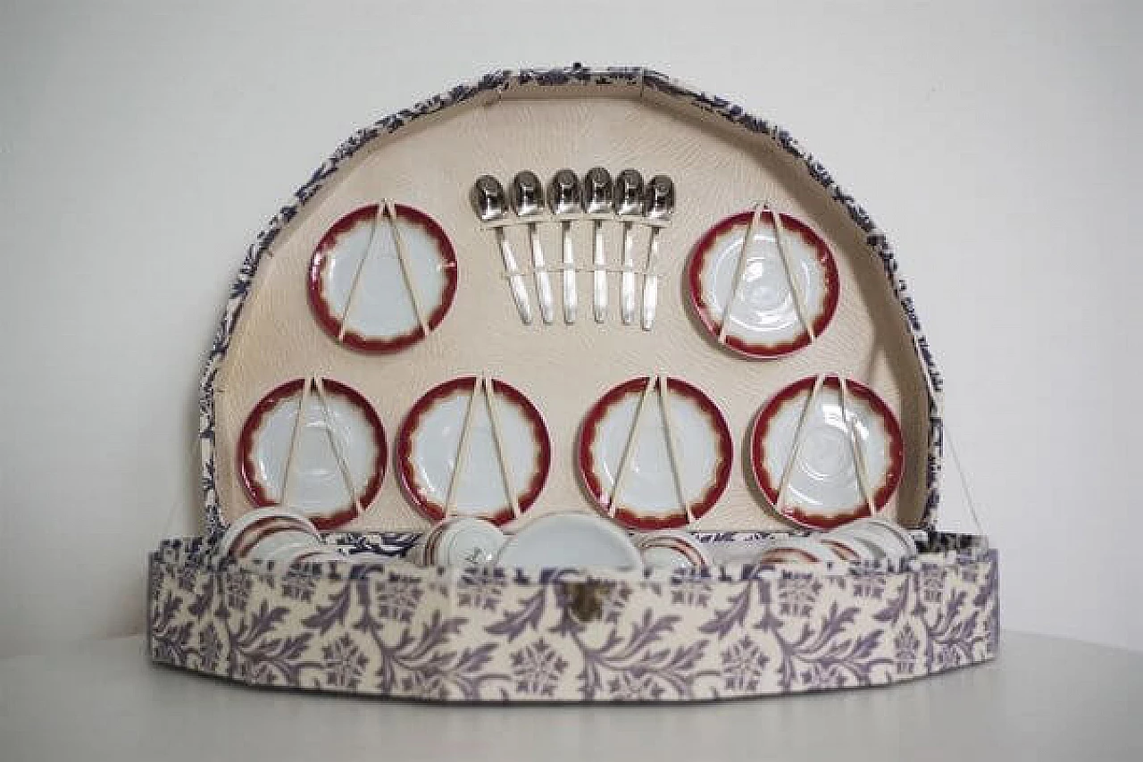 Servizio da caffè tedesco Schirnding in porcellana, anni '70 1406838