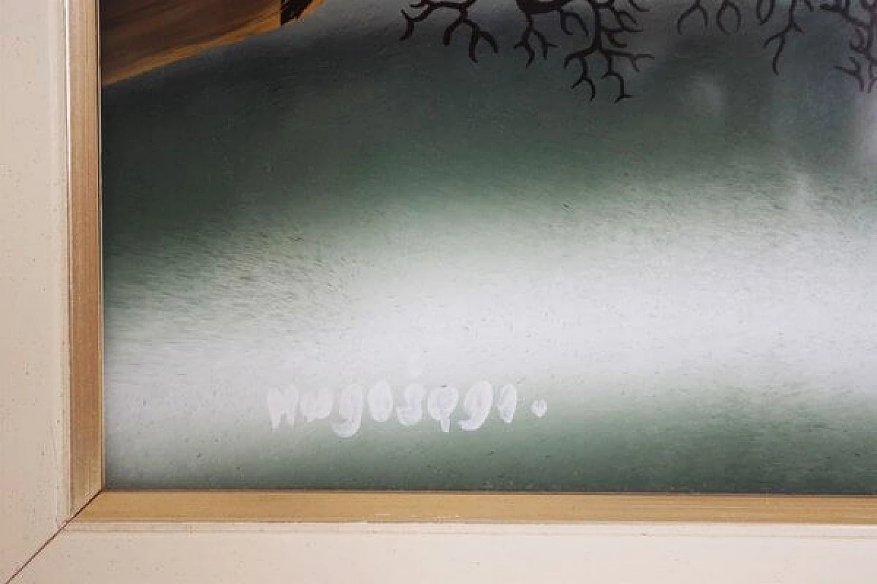 Mugosa, triptych of naive oil paintings on canvas, 1991 1406857