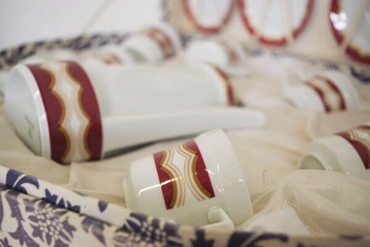 Servizio da caffè tedesco Schirnding in porcellana, anni '70 1406859