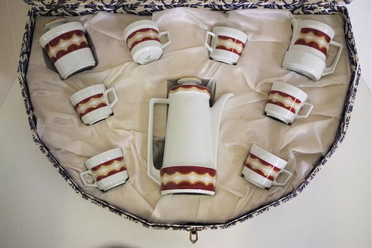 Servizio da caffè tedesco Schirnding in porcellana, anni '70 1406862
