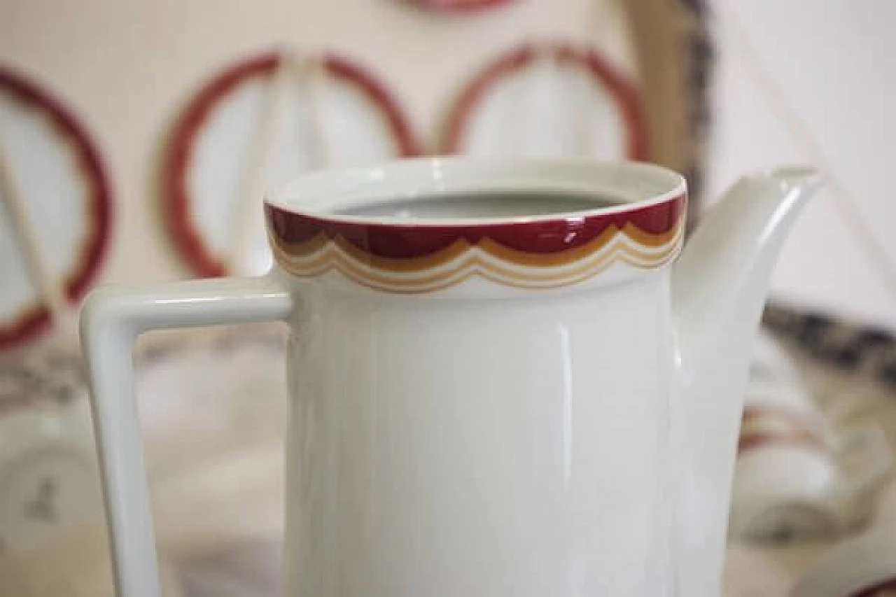 Servizio da caffè tedesco Schirnding in porcellana, anni '70 1406864