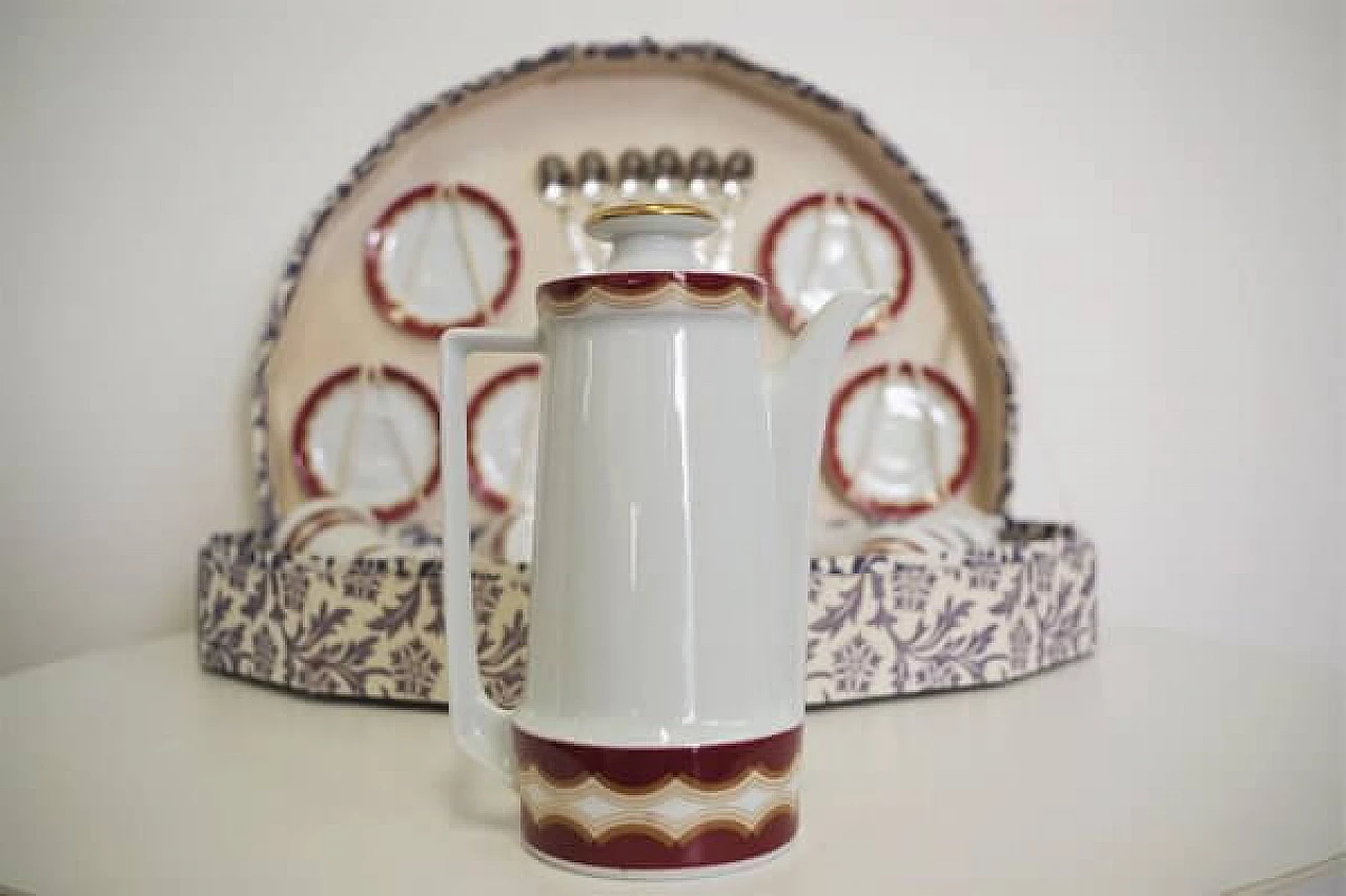 Servizio da caffè tedesco Schirnding in porcellana, anni '70 1406869
