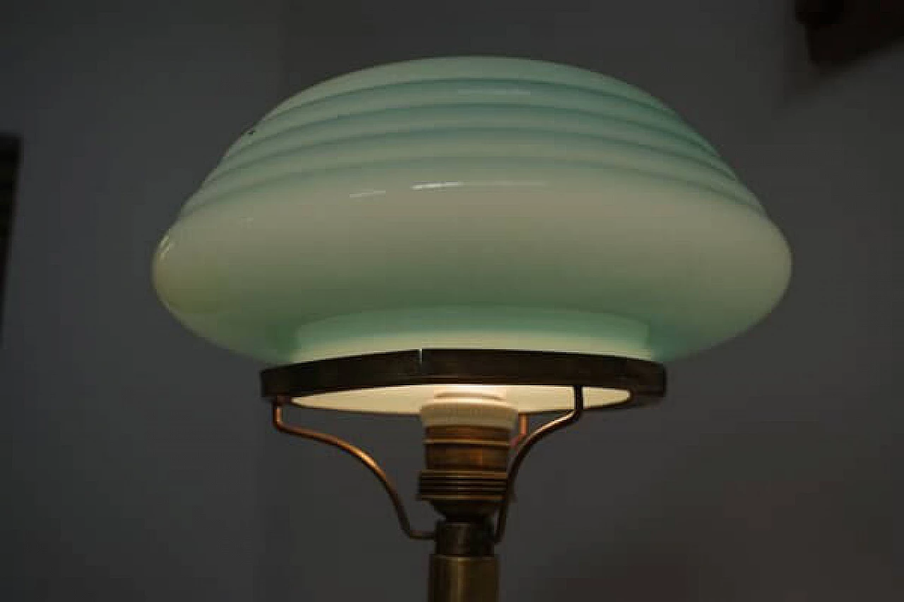 Lampada da tavolo in vetro di Murano dipinta a mano, anni '50 1406872