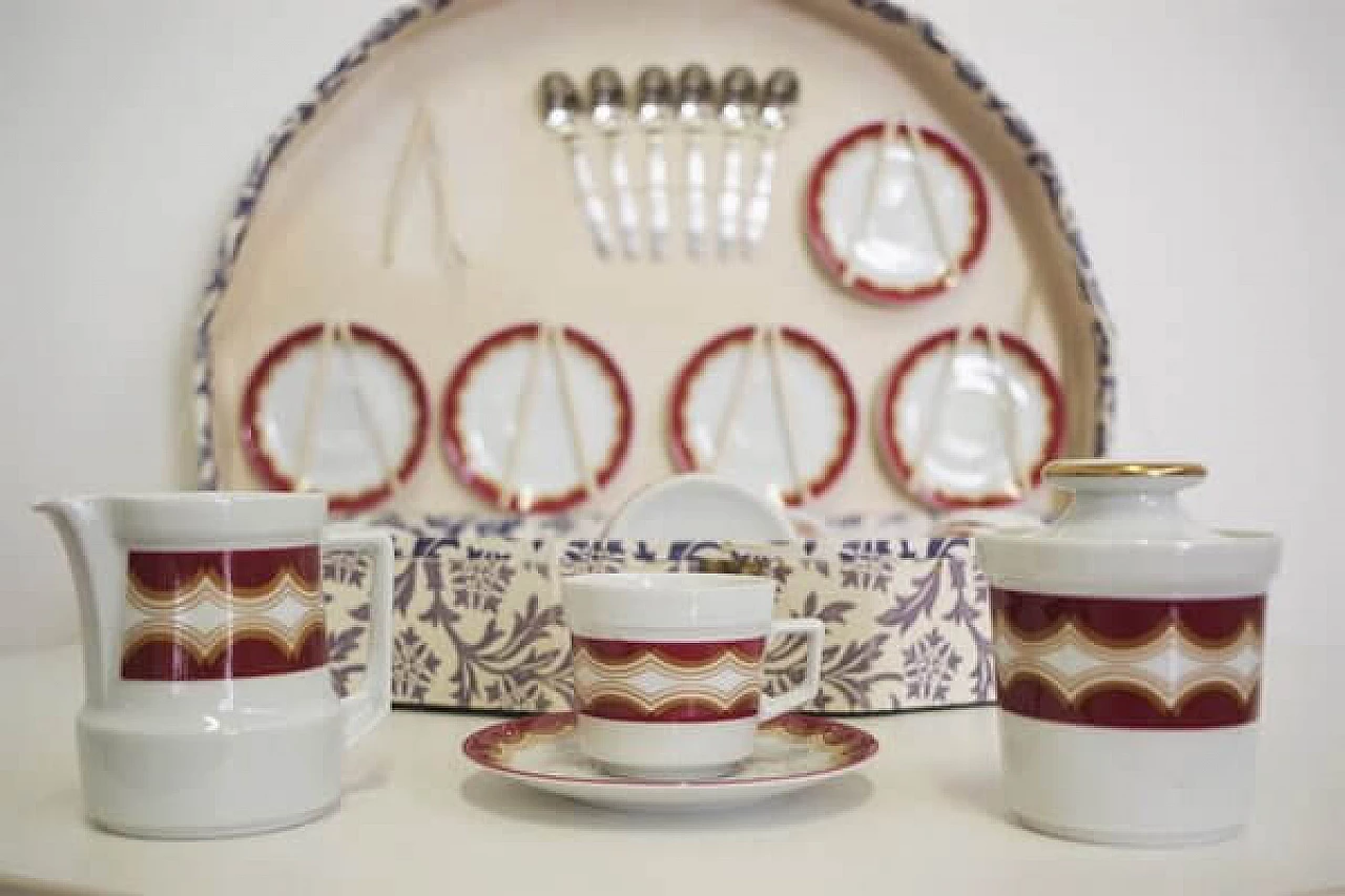 Servizio da caffè tedesco Schirnding in porcellana, anni '70 1406872