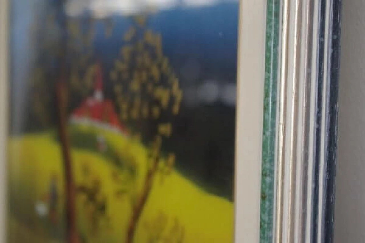 Mugosa, triptych of naive oil paintings on canvas, 1991 1406875