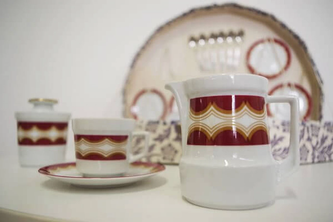 Servizio da caffè tedesco Schirnding in porcellana, anni '70 1406885