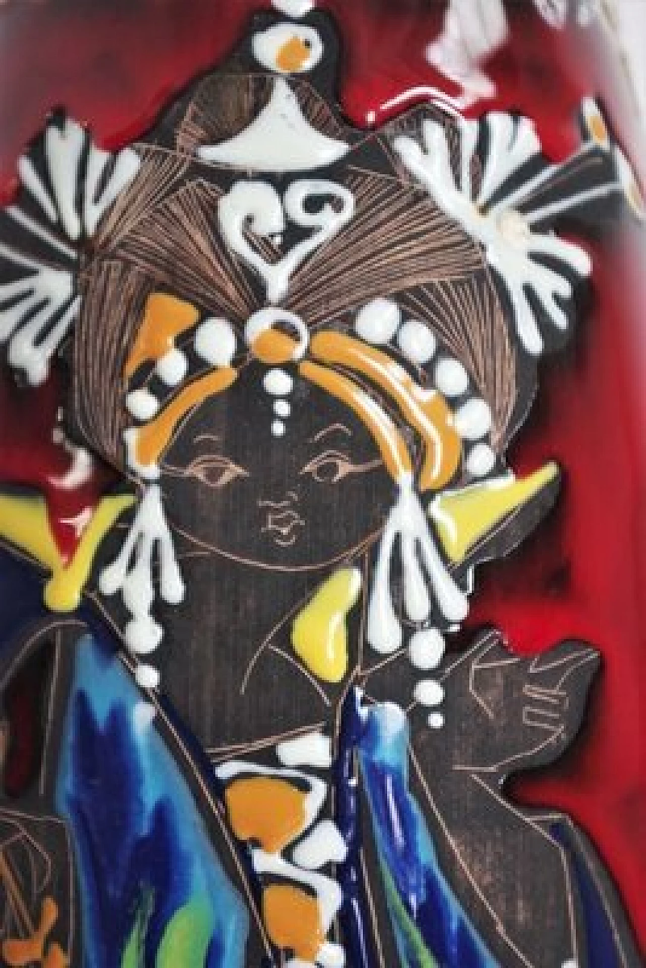 Pair of San Marino polychrome vases, 1950s 1406894