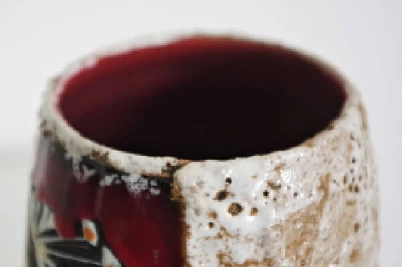 Pair of San Marino polychrome vases, 1950s 1406909