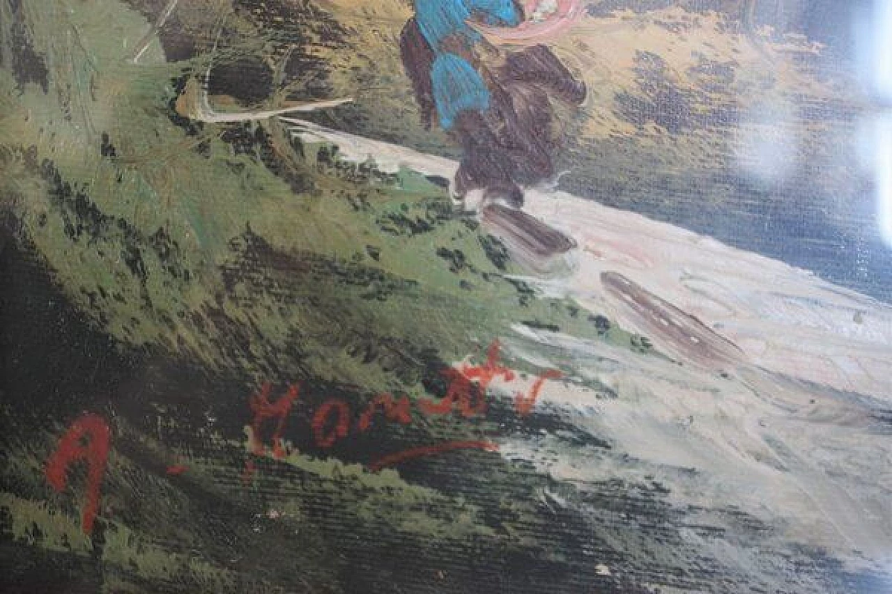 Moretti, 3 dipinti olio su tela, anni '70 1406924