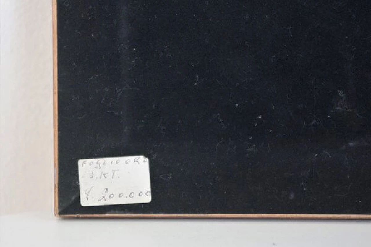 Painting made of gold leaf with silvered frame, 1970s 1406938