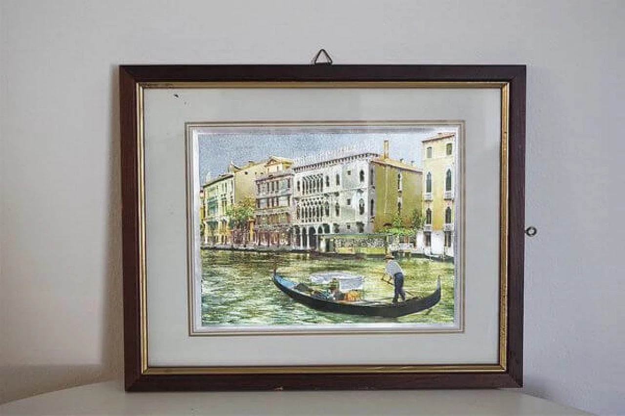 Pair of prints with views of Venice, 1970s 1406957