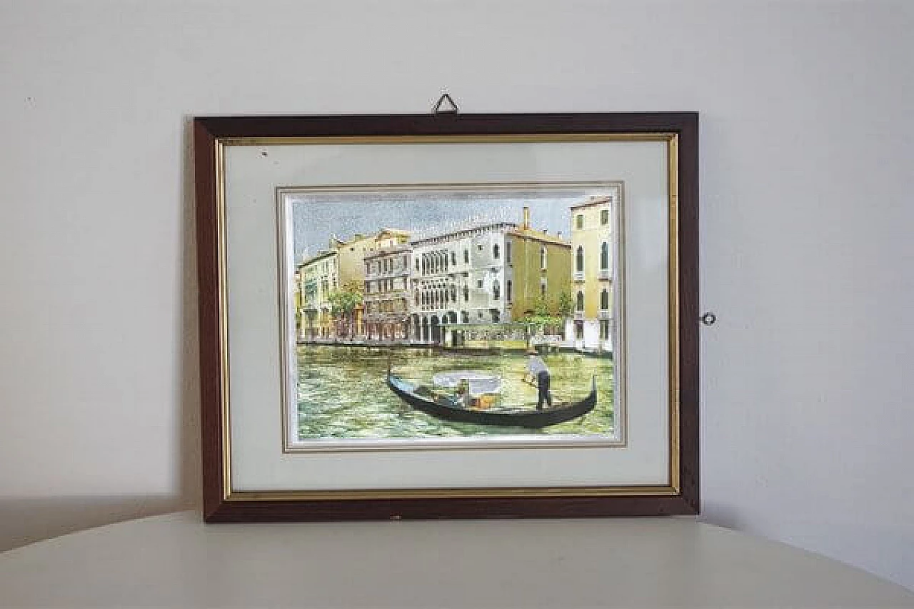 Pair of prints with views of Venice, 1970s 1406960