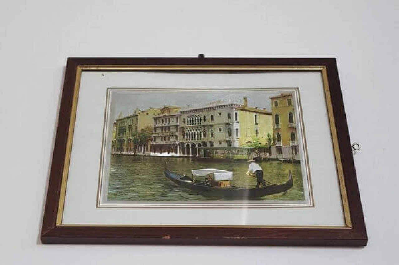 Pair of prints with views of Venice, 1970s 1406970