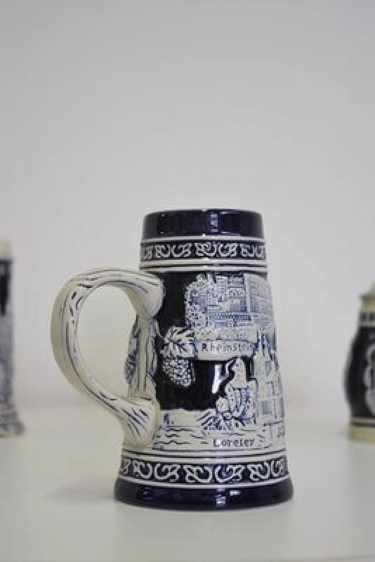4 Porcelain beer mugs, 1980s 1407027