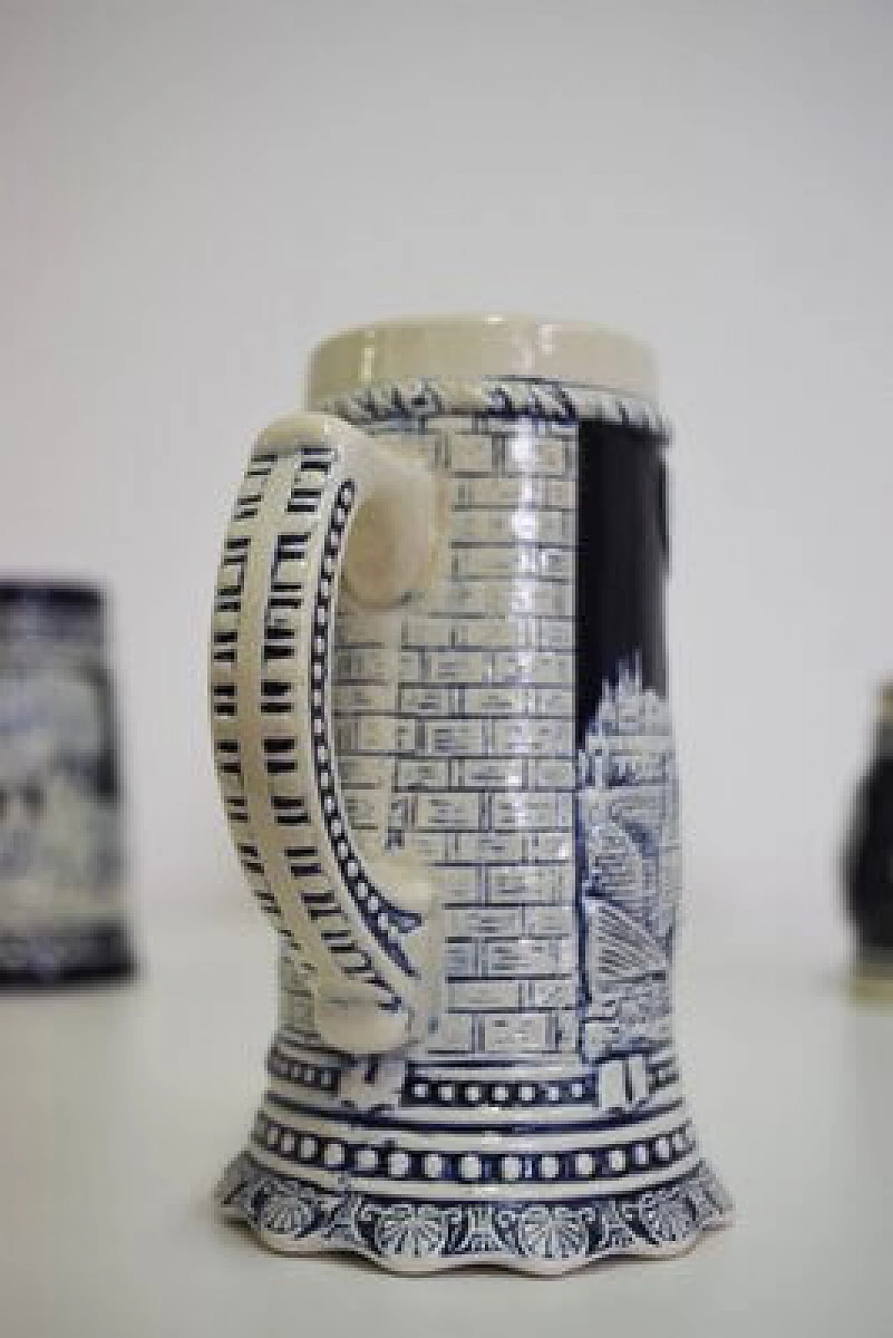 4 Porcelain beer mugs, 1980s 1407033