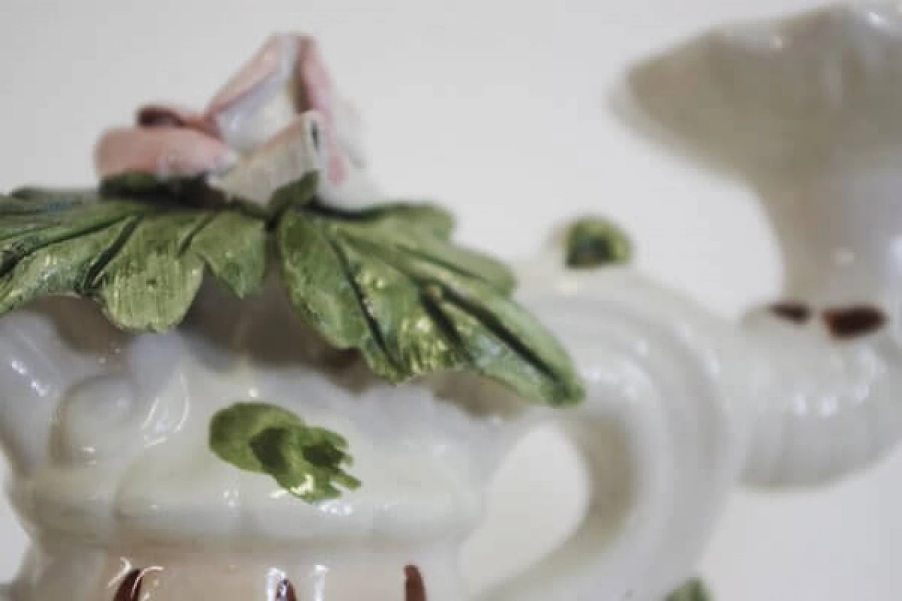 Pair of candlesticks in Bassano ceramic, 1970s 1407043