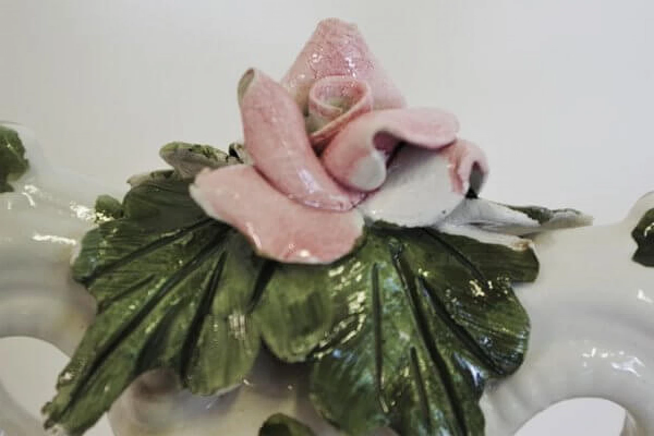 Pair of candlesticks in Bassano ceramic, 1970s 1407048