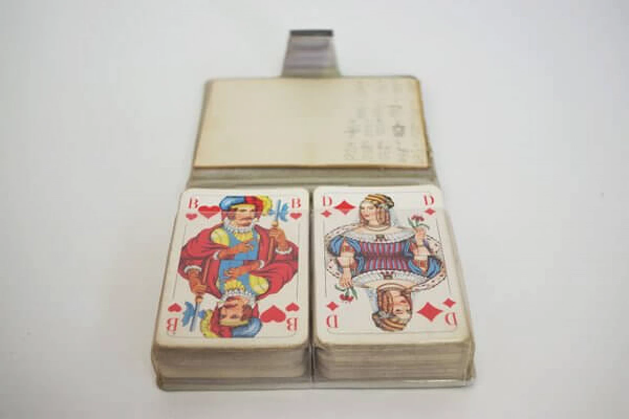 Blocco da viaggio con carte da gioco di Schmids Munchen Spielkarten, anni '60 1407052