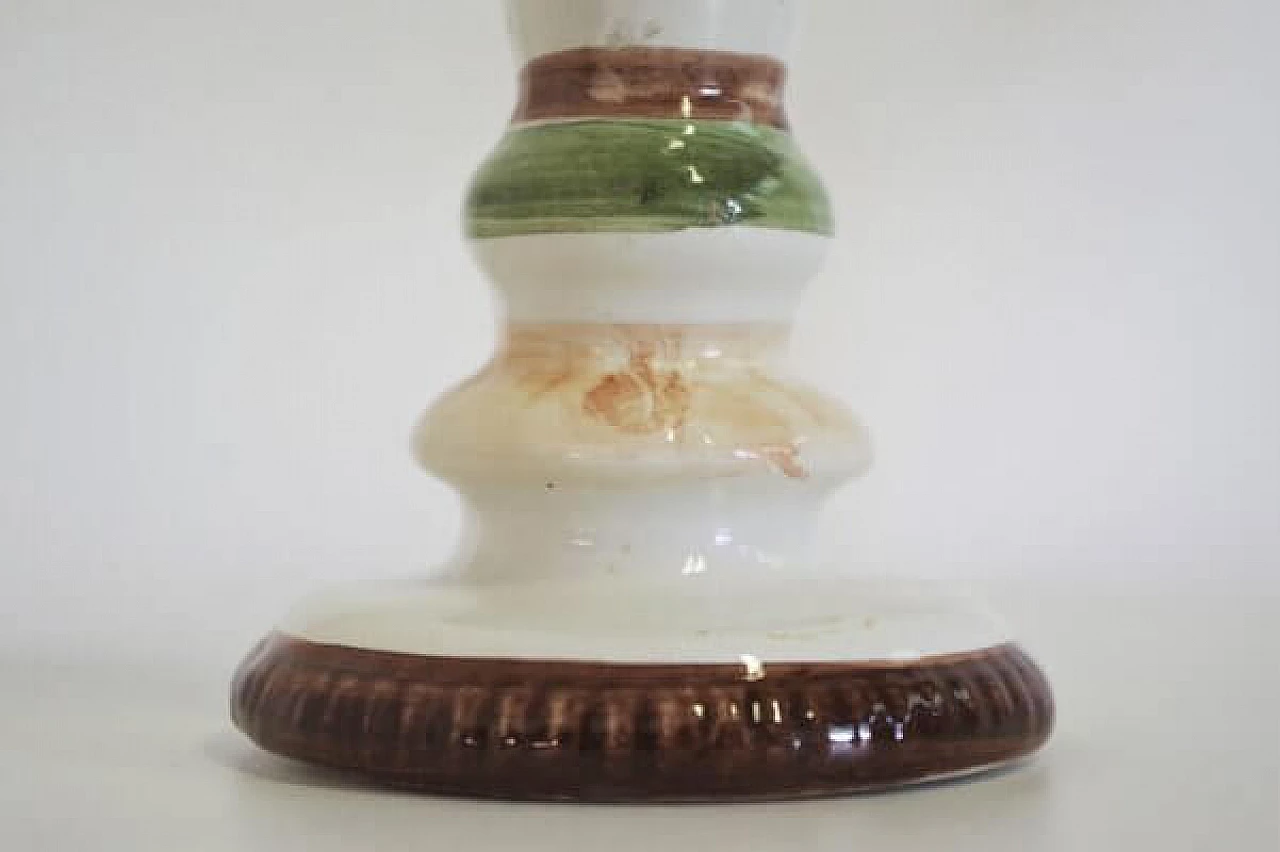 Pair of candlesticks in Bassano ceramic, 1970s 1407055