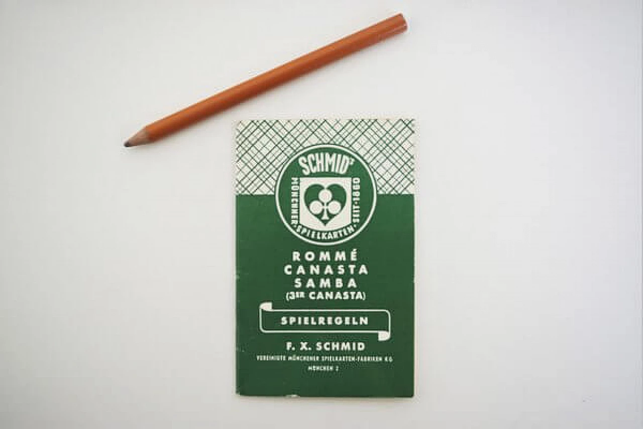 Travel pad with playing cards from Schmids Munchen Spielkarten, 1960s 1407056
