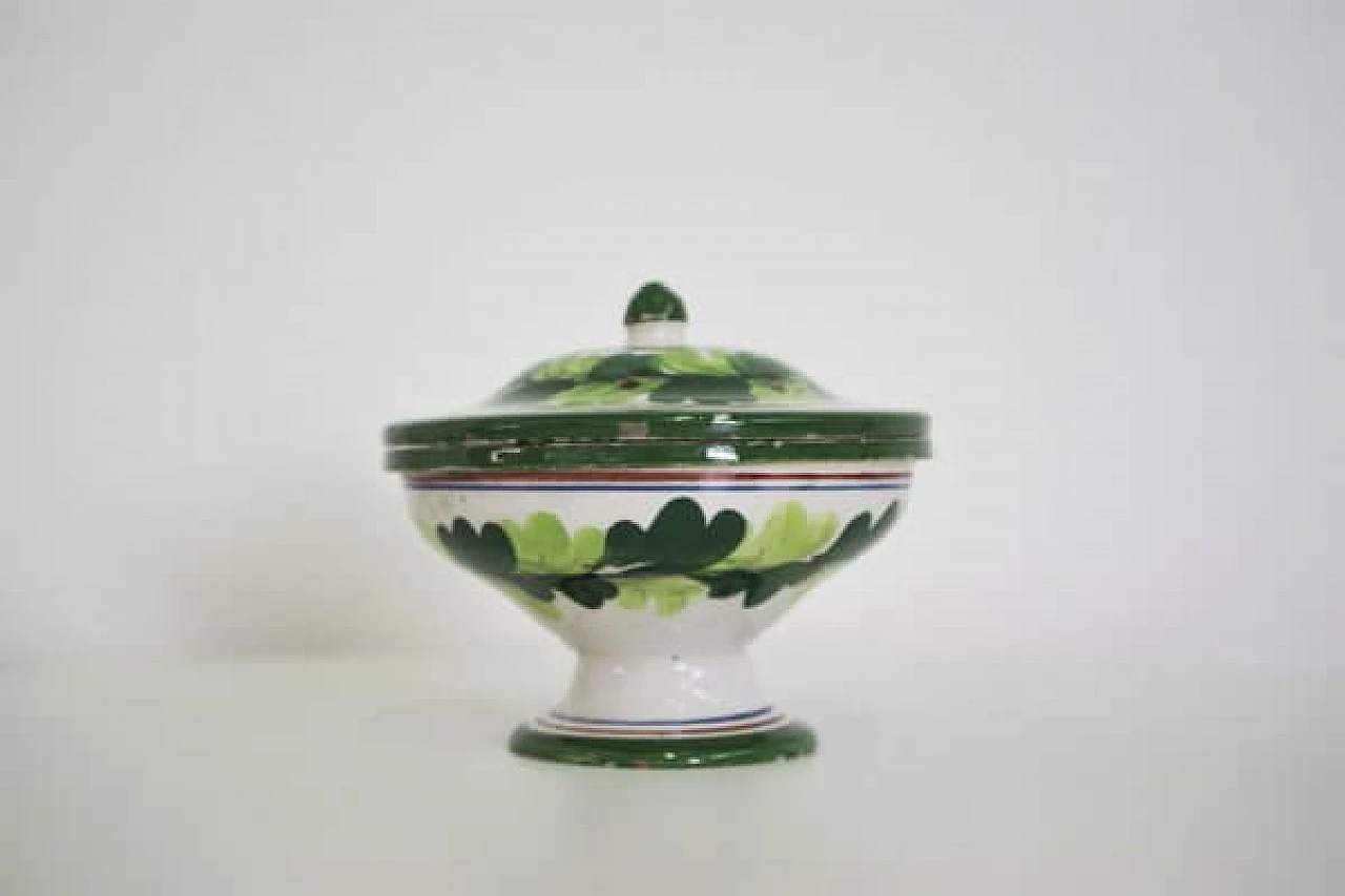 Bonbon vase in Capodimonte porcelain, 1960s 1407057