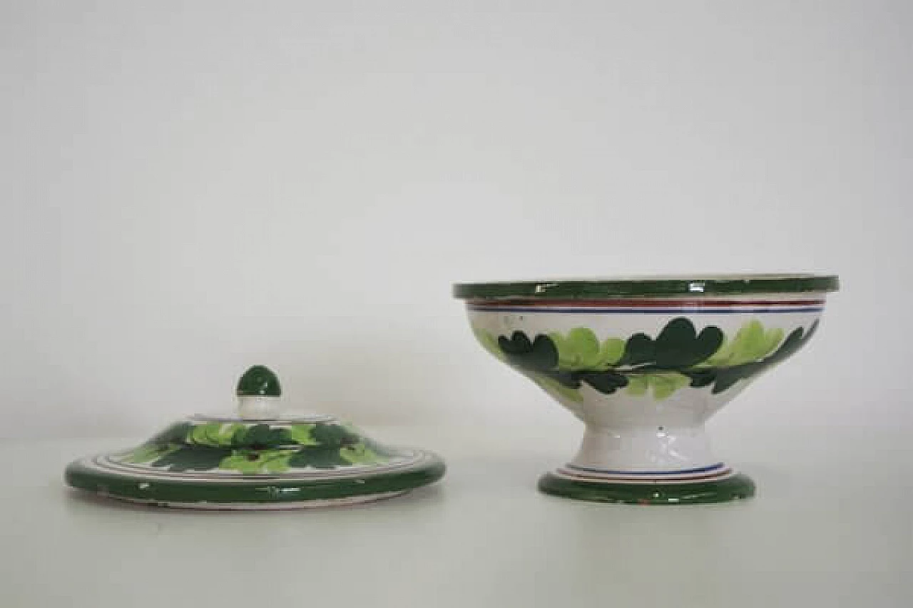 Bonbon vase in Capodimonte porcelain, 1960s 1407062